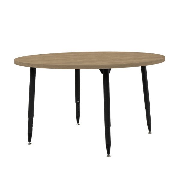 FDP Adapte 48" Round Woodgrain Activity Table with Adjustable Tapered Legs 22" - 34" (FDP - 15665 - XXX) - SchoolOutlet