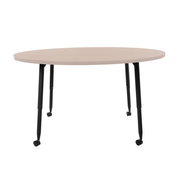 FDP Adapte 60" Round Woodgrain Activity Table with Adjustable Tapered Legs 22" - 34" (FDP - 15666 - XXX) - SchoolOutlet