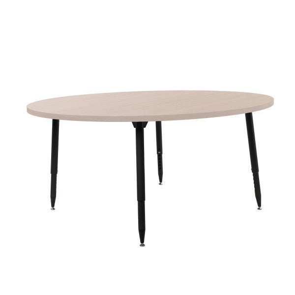 FDP Adapte 60" Round Woodgrain Activity Table with Adjustable Tapered Legs 22" - 34" (FDP - 15666 - XXX) - SchoolOutlet