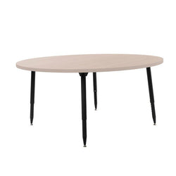 FDP Adapte 60" Round Woodgrain Activity Table with Adjustable Tapered Legs 22"-34" (FDP-15666-XXX)