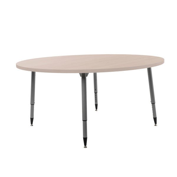 FDP Adapte 60" Round Woodgrain Activity Table with Adjustable Tapered Legs 22" - 34" (FDP - 15666 - XXX) - SchoolOutlet
