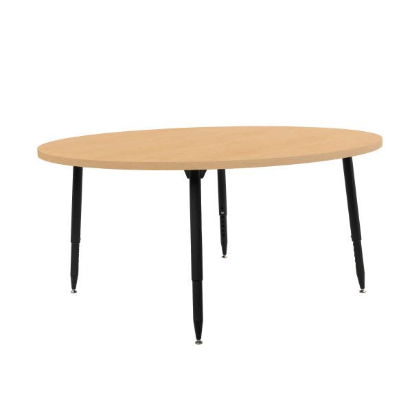 FDP Adapte 60" Round Woodgrain Activity Table with Adjustable Tapered Legs 22" - 34" (FDP - 15666 - XXX) - SchoolOutlet