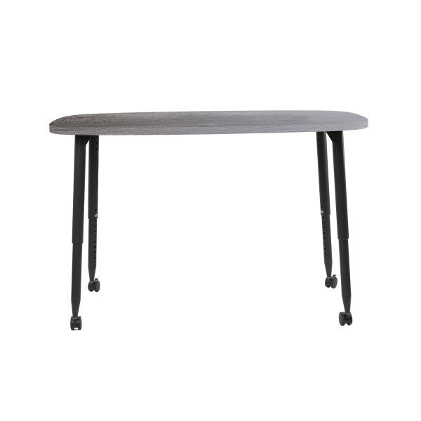 FDP Adapte 31" x 50" Rounded Rectangle Woodgrain Activity Table with Adjustable Tapered Legs 22" - 34" (FDP - 15667 - XXX) - SchoolOutlet
