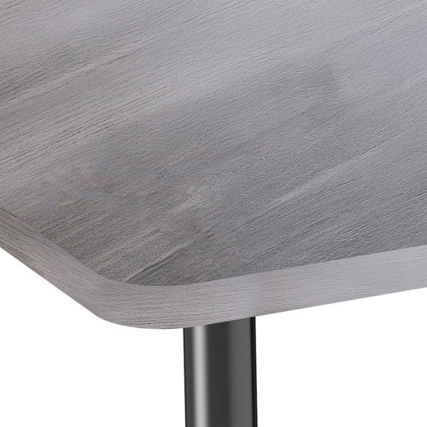 FDP Adapte 31" x 50" Rounded Rectangle Woodgrain Activity Table with Adjustable Tapered Legs 22" - 34" (FDP - 15667 - XXX) - SchoolOutlet