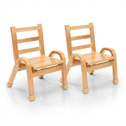 Angeles NaturalWood Collection 13" Chair - Set of 2