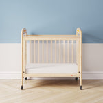 Foundations - Next Gen Serenity SafeReach Side Gate Compact Crib - Clearview (Both Ends) Natural (FOU-2538040)