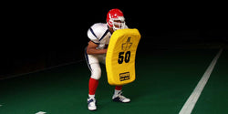 Fisher Athletic 36" x 22" x 5" Jumbo Curved Football Shield (FIS-10003)