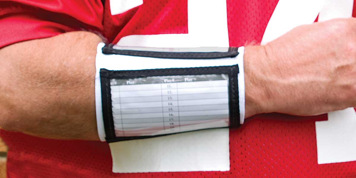 Fisher Triple Wristband with Clear Vinyl Face Playbook Holder (adult) (FIS - 1050TXX) - SchoolOutlet