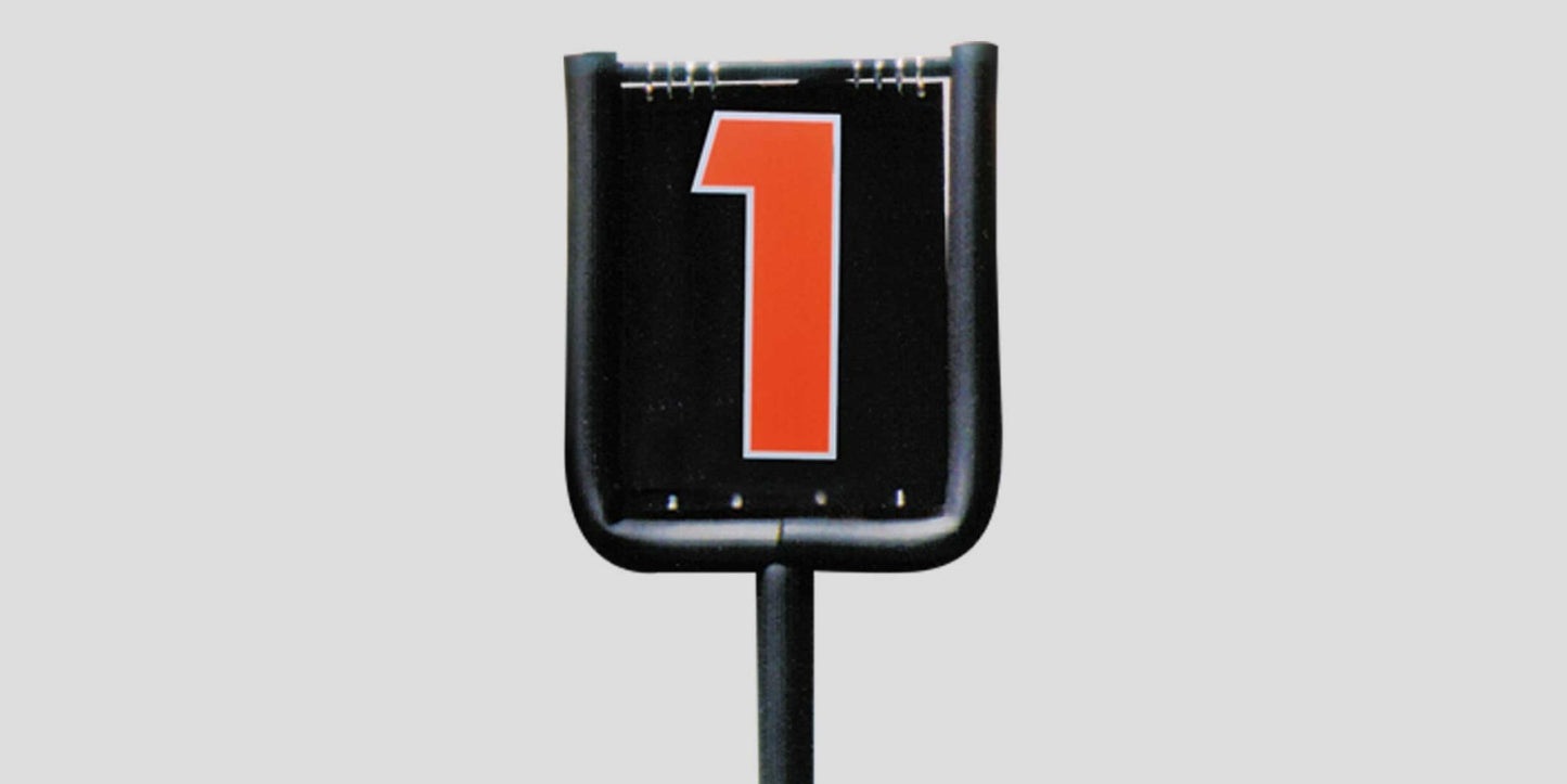 Fisher Athletic Economy Flip Indicator Football Down Marker 7' Height with Padded Pole (FIS - 2002) - SchoolOutlet