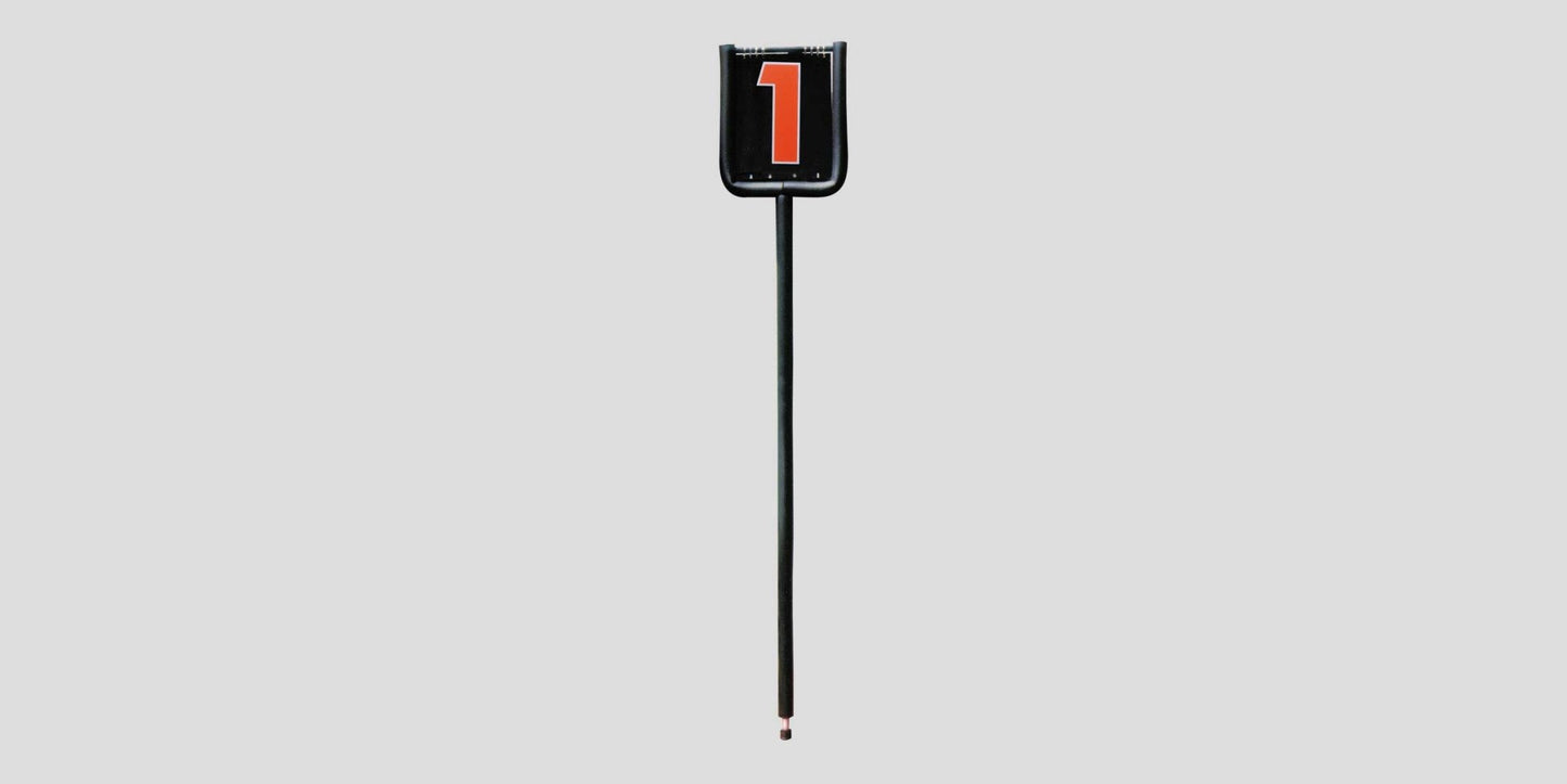 Fisher Athletic Economy Flip Indicator Football Down Marker 7' Height with Padded Pole (FIS - 2002) - SchoolOutlet