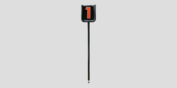 Fisher Athletic Economy Flip Indicator Football Down Marker 7' Height with Padded Pole (FIS-2002)