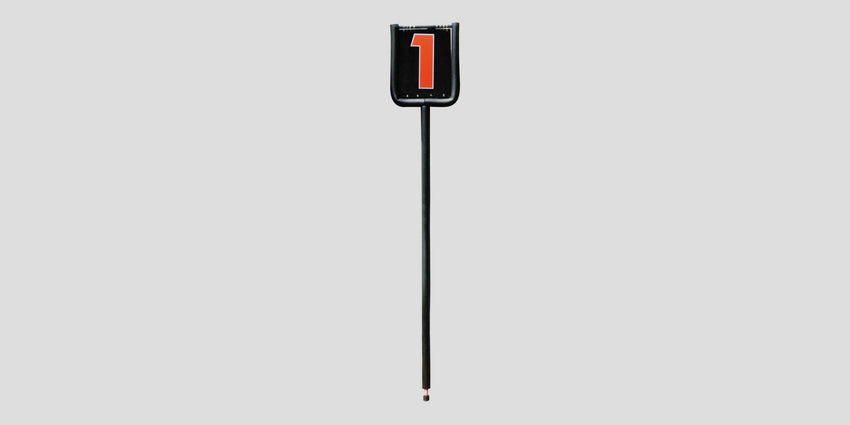 Fisher Athletic Economy Flip Indicator Football Down Marker 7' Height with Padded Pole (FIS - 2002) - SchoolOutlet