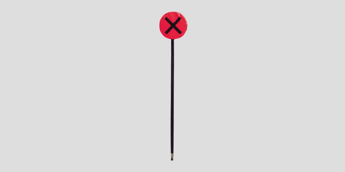 Fisher Athletic X Indicator Football Down Marker 7' Height with 3" Pad (FIS - 3010) - SchoolOutlet