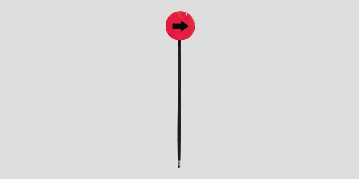Fisher Athletic Arrow Indicator Football Down Marker 7' Height with 3" Pad (FIS - 3010A) - SchoolOutlet