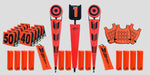 Fisher Athletic Package 5 - 7’ Full Football Chain Set with Orange Flip Indicator, Markers, Pylons & Vests (FIS - 3013PK) - SchoolOutlet