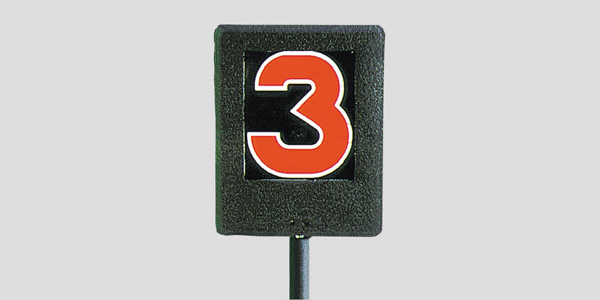 Fisher Digital Dial - A - Down 7' Tall with 13" Numbers Padded Fiberglass Pole (FIS - 4002) - SchoolOutlet