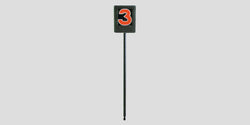 Fisher Digital Dial-A-Down 7' Tall with 13" Numbers Padded Fiberglass Pole (FIS-4002)