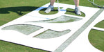 Fisher Field Marking Stencil Set 8' x 4' LPDE Plastic with 6' Numbers (FIS - 4600STD) - SchoolOutlet