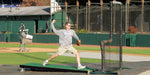 Fisher Athletic Batting Practice Platform Mound with Wheels Artificial Turf Surface (FIS - 70006) - SchoolOutlet