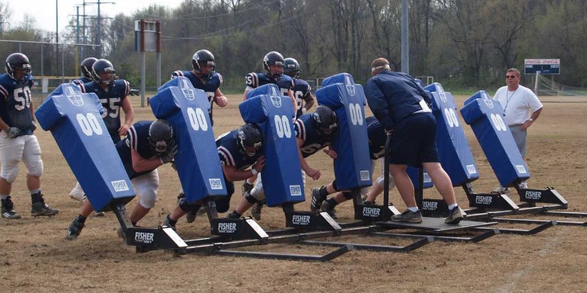 Fisher Athletic 3 Man Big Boomer Sled with Adjustable Pads and Spring Tension System (FIS - 9003) - SchoolOutlet