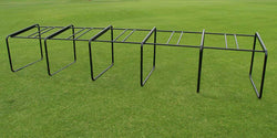 Fisher Football Training Two Man Chute Heavy Duty Expandable Design Double Head Guard 8' W x 4' H x 5' D (FIS-9632)