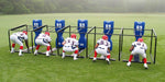 Fisher Football Training Five Man Chute Heavy Duty Expandable Design Double Head Guard 20' W x 4' H x 5' D (FIS - 9635) - SchoolOutlet