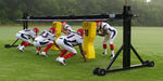 Fisher Football Trap Chute Adjustable Height Powder Coated Frame 4' W x 15' L (FIS - 96515) - SchoolOutlet
