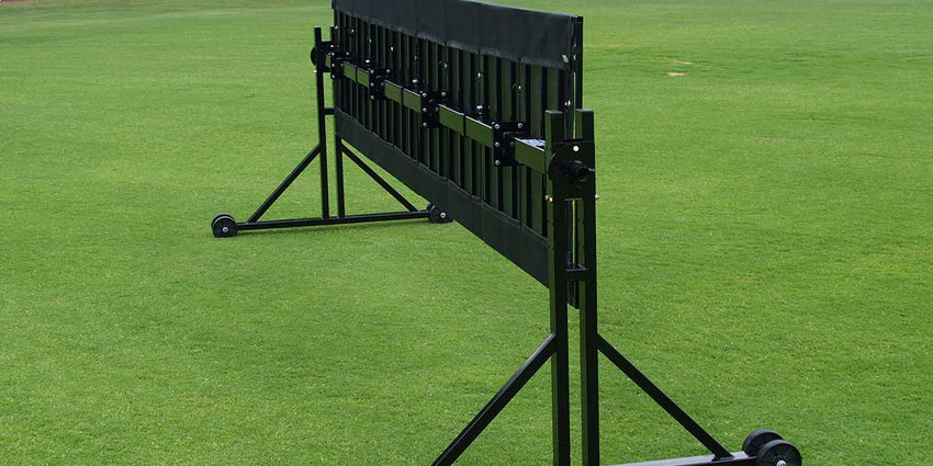 Fisher Football Trap Chute Adjustable Height Powder Coated Frame 4' W x 20' L (FIS - 96520) - SchoolOutlet