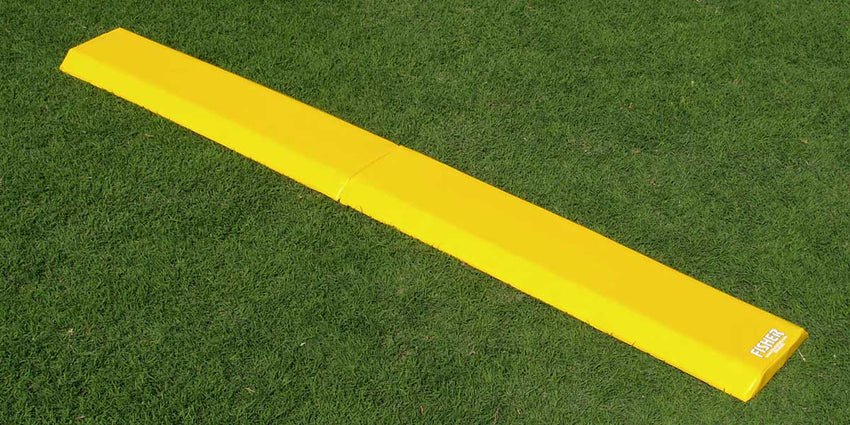 Fisher Football Training Folding Chute Board Agility Trainer 96"L x 12"W 2''H Heavy Duty (FIS - 9673) - SchoolOutlet