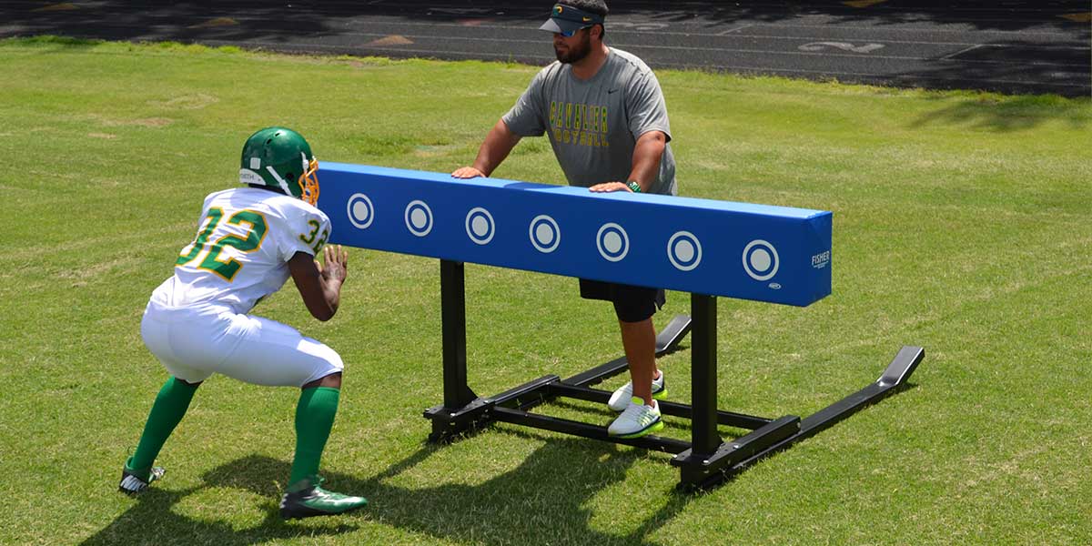 Fisher Football Training Shiver Sled Adjustable Height Footwork Training Pad 8' L Heavy Duty (FIS - 9708SS) - SchoolOutlet