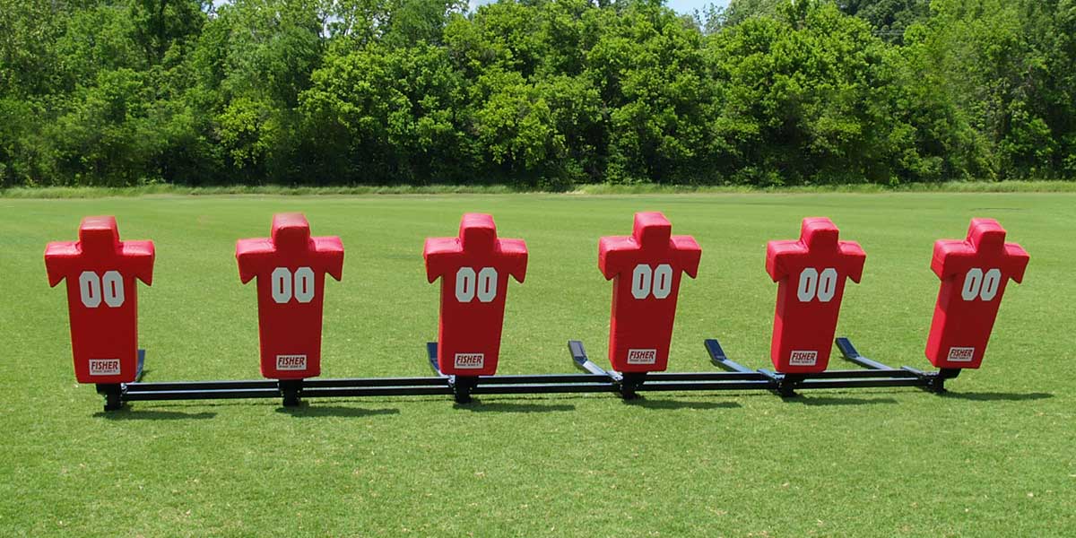 Fisher Football Training 6 - Man Brute 2 Sled Youth Heavy Duty Modular Blocking Sled (FIS - 9726J) - SchoolOutlet