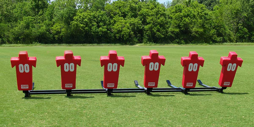 Fisher Football Training 6 - Man Brute 2 Sled Youth Heavy Duty Modular Blocking Sled (FIS - 9726J) - SchoolOutlet