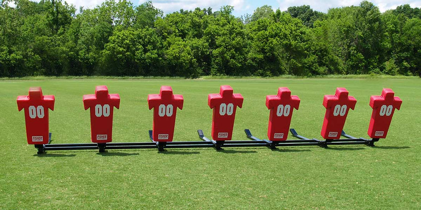 Fisher Football Training 7 - Man Brute 2 Sled Youth Heavy Duty Modular Blocking Sled (FIS - 9727J) - SchoolOutlet