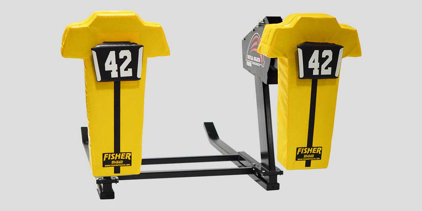 Fisher 2 Man Football Bull Sled Heavy Duty Powder Coated Steel Frame Training Equipment (FIS - 9902) - SchoolOutlet