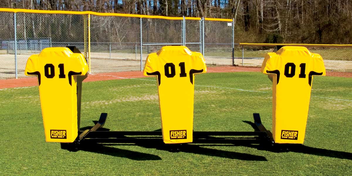 Fisher 3 Man Football Bull Sled Heavy Duty Powder Coated Steel Frame Training Equipment (FIS - 9903) - SchoolOutlet