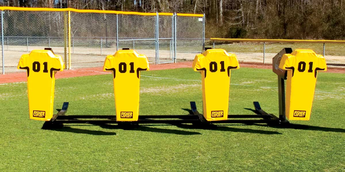 Fisher 4 Man Football Bull Sled Heavy Duty Powder Coated Steel Frame Training Equipment (FIS - 9904) - SchoolOutlet