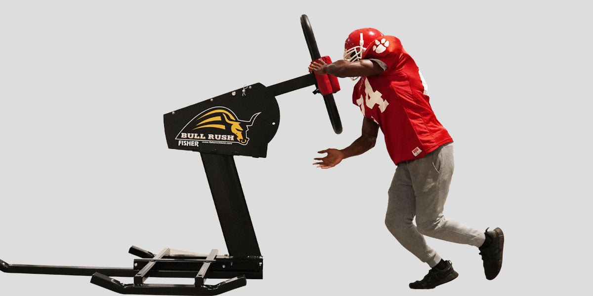 Fisher Football Combat Sled with Bull Rush Base Heavy Duty Strength Training Equipment (FIS - 9910CS) - SchoolOutlet