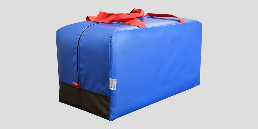 Fisher Football All American Equipment Bag 16" W x 16" H x 32" L Mesh Vent Zipper Design (FIS - AA161632X) - SchoolOutlet