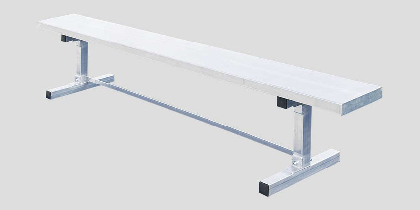 Fisher Aluminum Team Bench 21 ft Non - Skid Planks (FIS - AB21) - SchoolOutlet