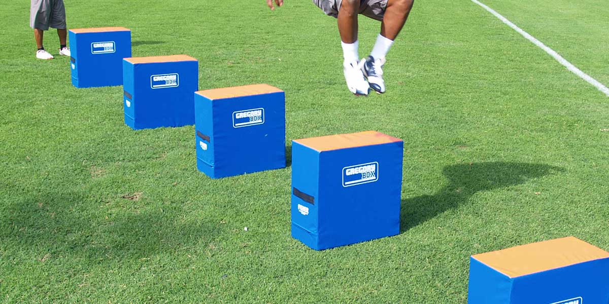 Fisher Football Agility Gregory Box 18" Training Jump Box High Density Foam (FIS - AGBOX18) - SchoolOutlet