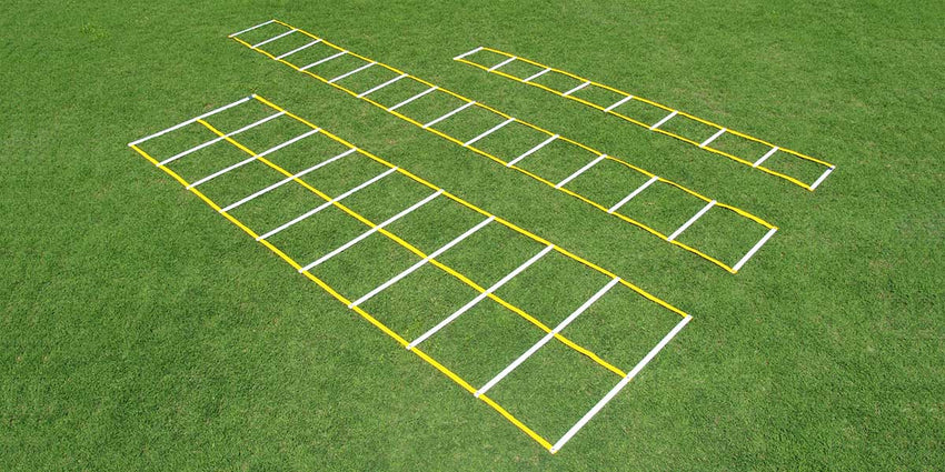 Fisher Football Agility Ladder 24" W x 20' L Portable Training Ladder (FIS - AGL2420) - SchoolOutlet