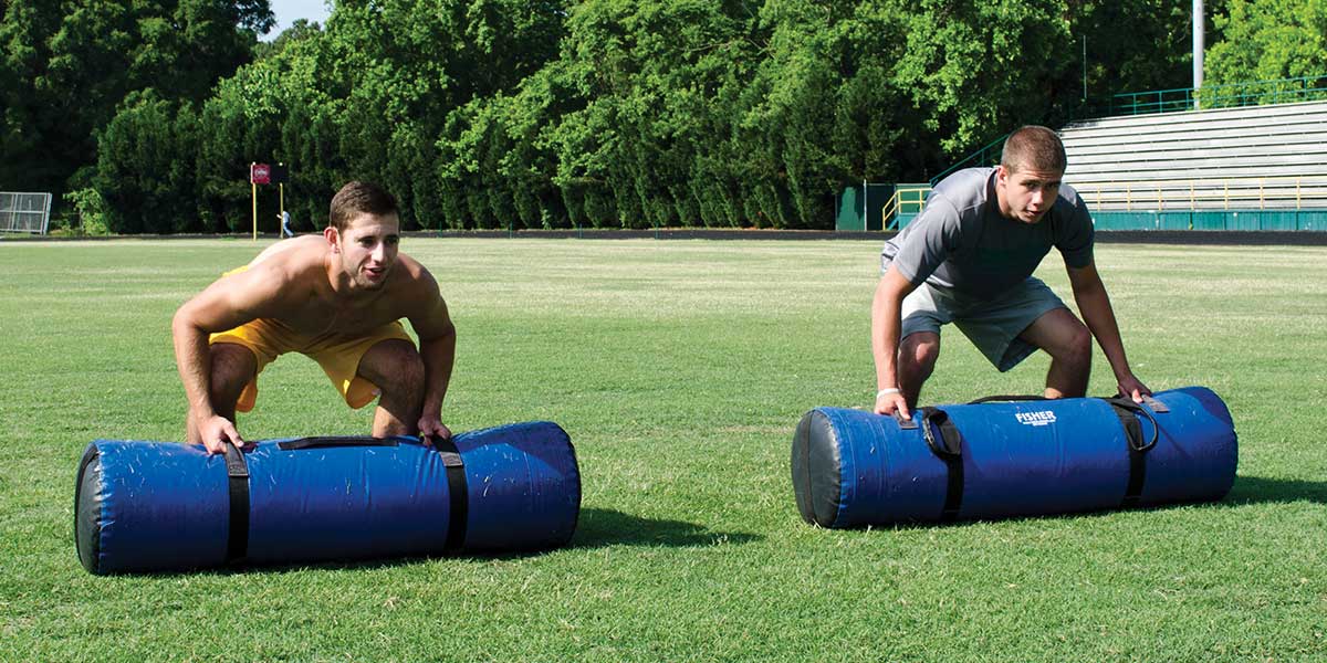 Fisher Football S Core Trainer 50 lb Heavy Training Bag 48" x 14" Diameter (FIS - AGSCORE50) - SchoolOutlet