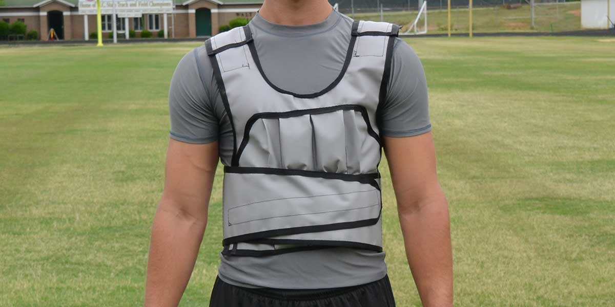 Fisher Football Weighted Vest 22 lb Adjustable Training Vest One Size Fits All (FIS - AGVEST22) - SchoolOutlet