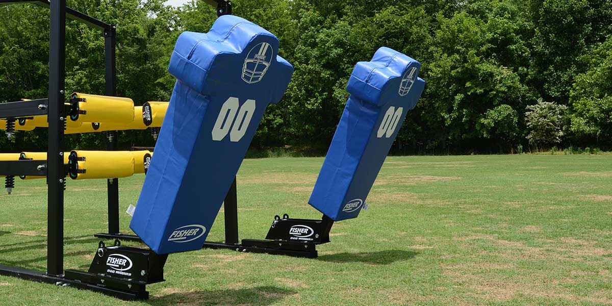 Fisher Football Blaster Training System with Boomer Sled Pad Adjustable Resistance (FIS - BLA129002X) - SchoolOutlet