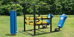 Fisher Football Power Blaster Training System Adjustable Resistance Multi-Arm Sled (FIS-BLA12HD9002X)