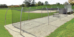 Fisher Baseball Backstop Bat Tunnel Net 12'W x 14'H x 75'L (FIS-BN121475)
