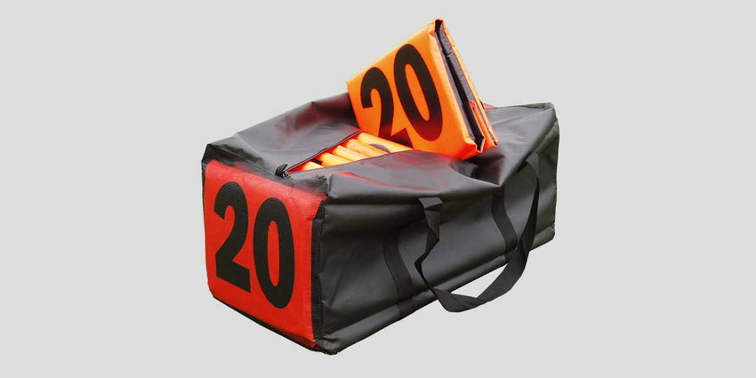 Fisher Sideline Marker Mesh Bag Holds 11 Markers 37" x 17" x 17" (FIS - C181836) - SchoolOutlet