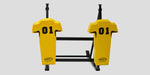 Fisher 2 Man CL Football Sled Standard Pad 247 lbs Tite - Lock Chassis (FIS - CL2X) - SchoolOutlet
