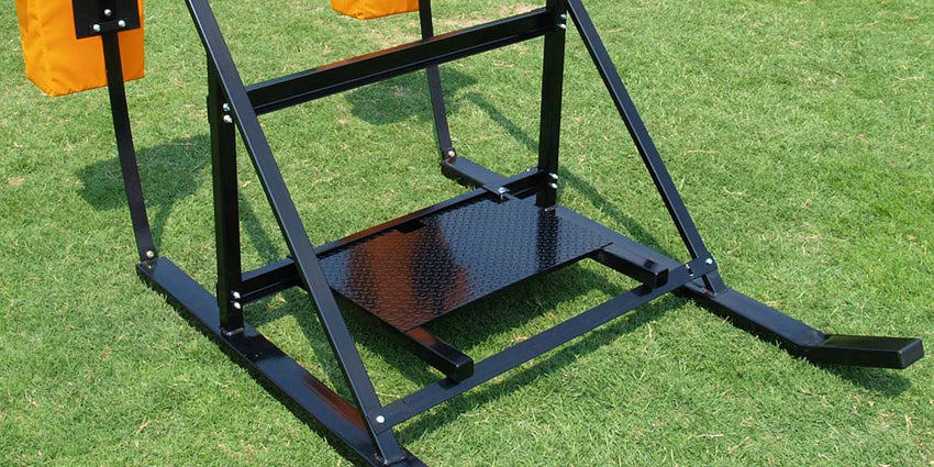 Fisher 5 Man CL Football Sled Standard Pad 681 lbs Tite - Lock Chassis (FIS - CL5X) - SchoolOutlet