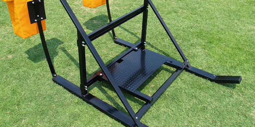 Fisher Coaches Platform for CL Sled Steel Base with Hand Rail 30" x 30" (FIS - CLCP) - SchoolOutlet
